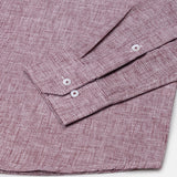 Parcore Maroon Check Button Down Linen Cotton Shirt - John Ellies