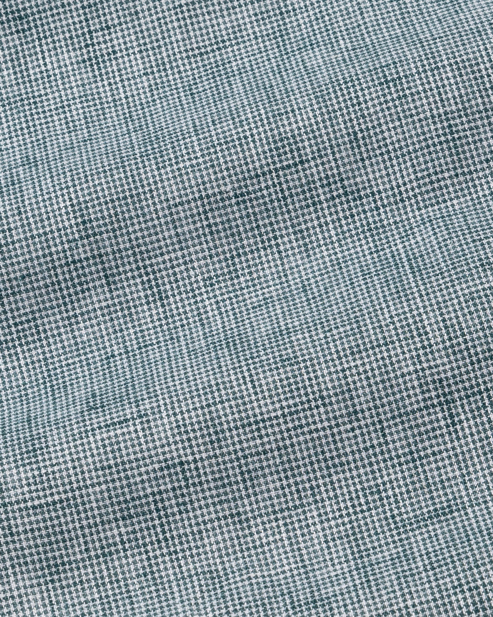 Parcore Green Check Button Down Linen Cotton Shirt - John Ellies