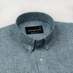 Parcore Green Check Button Down Linen Cotton Shirt - John Ellies