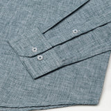 Parcore Green Check Button Down Linen Cotton Shirt - John Ellies