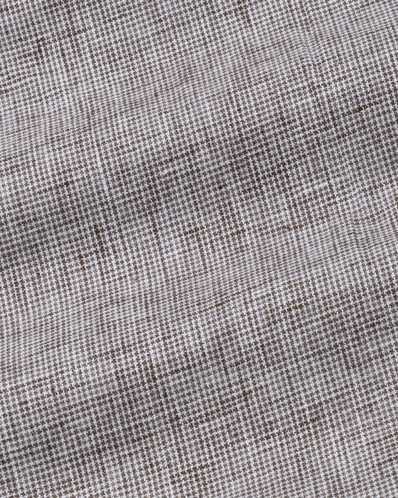 Parcore Brown Check Button Down Linen Cotton Shirt - John Ellies