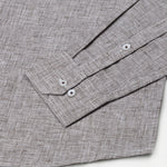 Parcore Brown Check Button Down Linen Cotton Shirt - John Ellies