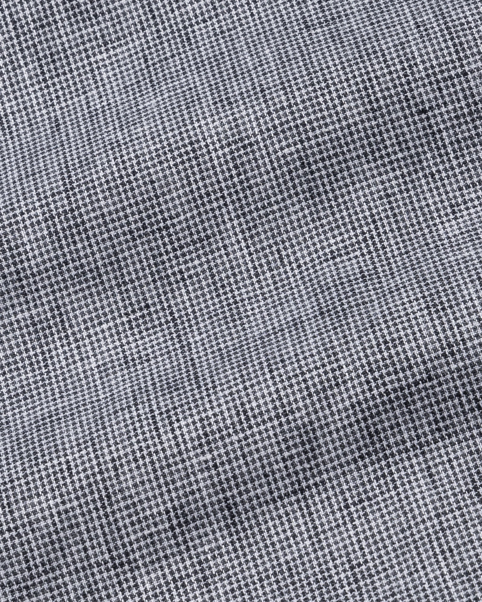 Parcore Black Check Button Down Linen Cotton Shirt - John Ellies