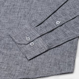 Parcore Black Check Button Down Linen Cotton Shirt - John Ellies