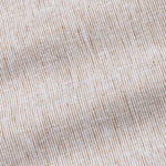 Parcore Sand Beige Stripe Button Down Linen Cotton Shirt - John Ellies