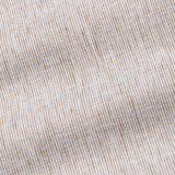 Parcore Sand Beige Stripe Button Down Linen Cotton Shirt - John Ellies