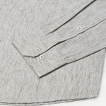 Parcore Olive Stripe Button Down Linen Cotton Shirt - John Ellies