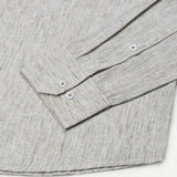 Parcore Olive Stripe Button Down Linen Cotton Shirt - John Ellies