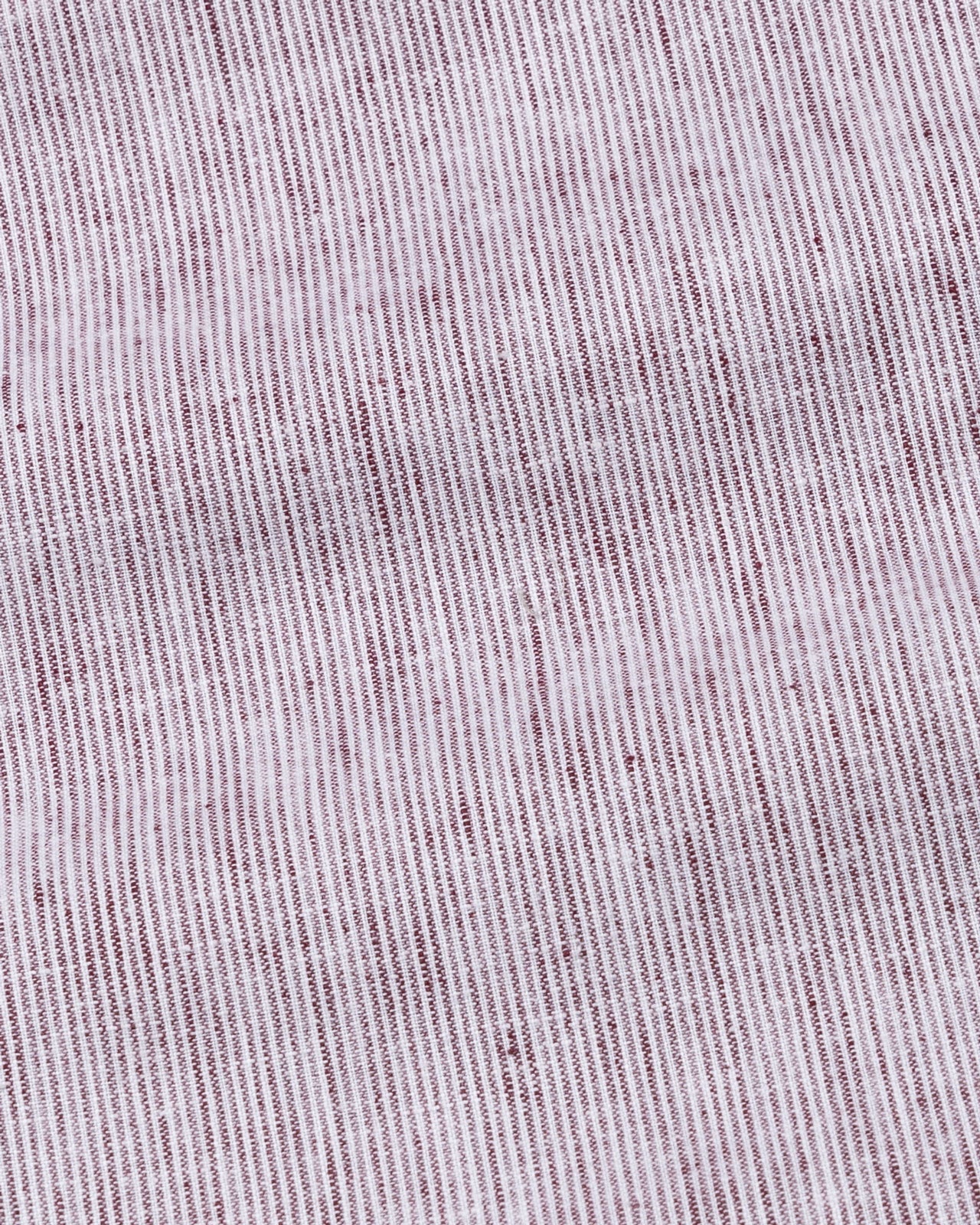 Parcore Maroon Stripe Button Down Linen Cotton Shirt - John Ellies