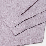 Parcore Maroon Stripe Button Down Linen Cotton Shirt - John Ellies