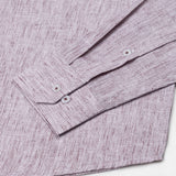 Parcore Maroon Stripe Button Down Linen Cotton Shirt - John Ellies
