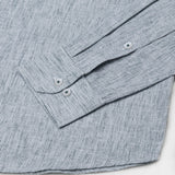 Parcore Green Stripe Button Down Linen Cotton Shirt - John Ellies