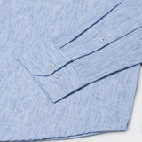 Parcore Blue Stripe Button Down Linen Cotton Shirt - John Ellies