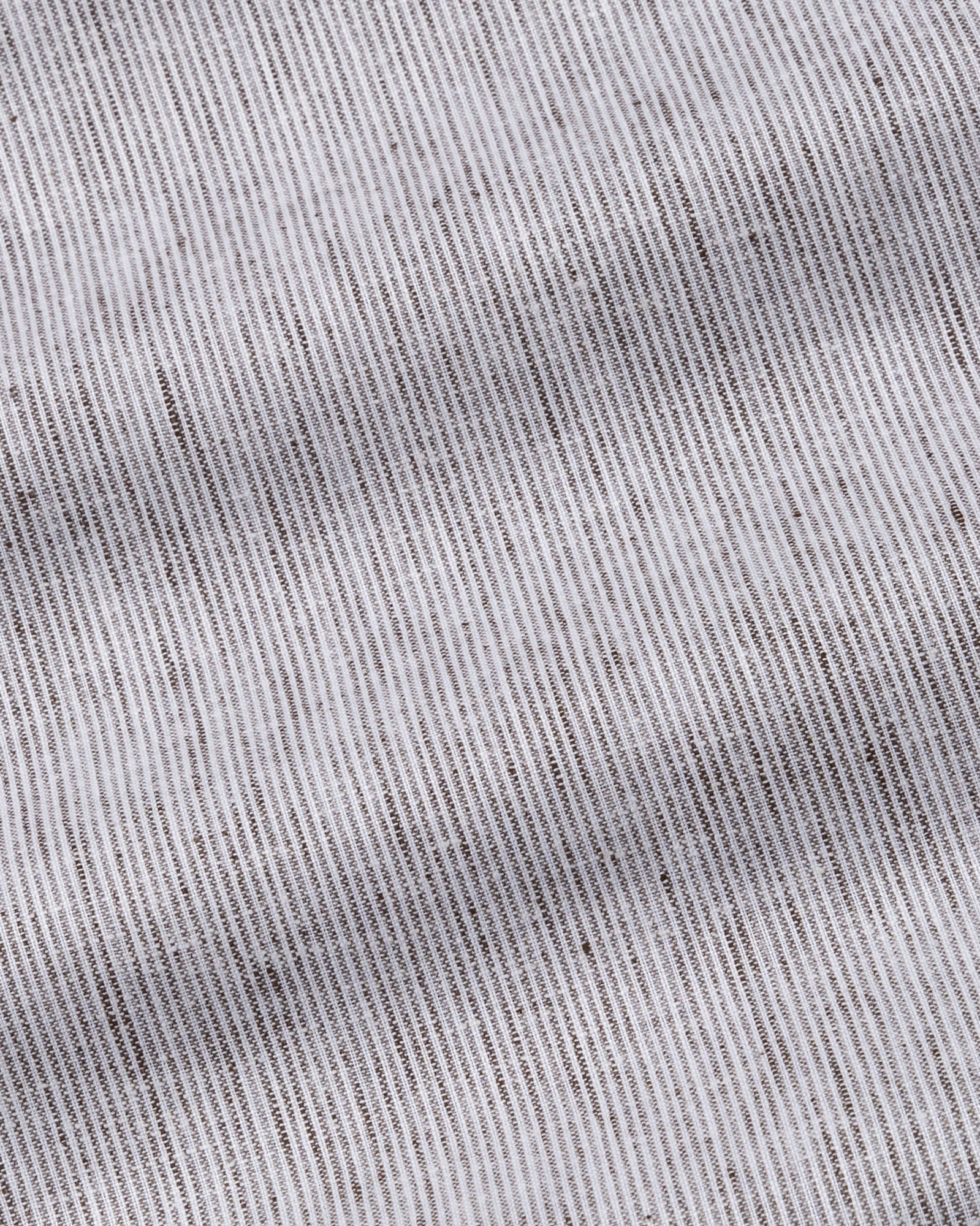 Parcore Brown Stripe Button Down Linen Cotton Shirt - John Ellies