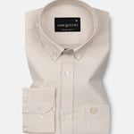 Claret Brown Check Button Down Oxford Cotton Shirt - John Ellies