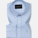 Claret Sky Blue Check Button Down Oxford Cotton Shirt - John Ellies