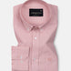 Claret Salmon Pink Check Button Down Oxford Cotton Shirt - John Ellies