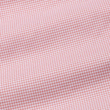 Claret Salmon Pink Check Button Down Oxford Cotton Shirt - John Ellies