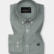 Claret Green Check Button Down Oxford Cotton Shirt - John Ellies