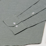 Claret Green Check Button Down Oxford Cotton Shirt - John Ellies