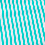Cadenc Cyan White Cuff Collar Cotton Stripes Shirt - John Ellies