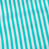 Cadenc Cyan White Cuff Collar Cotton Stripes Shirt - John Ellies