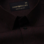 Wels Red Stripes Oxford Cotton Shirt - John Ellies