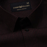 Wels Red Stripes Oxford Cotton Shirt - John Ellies