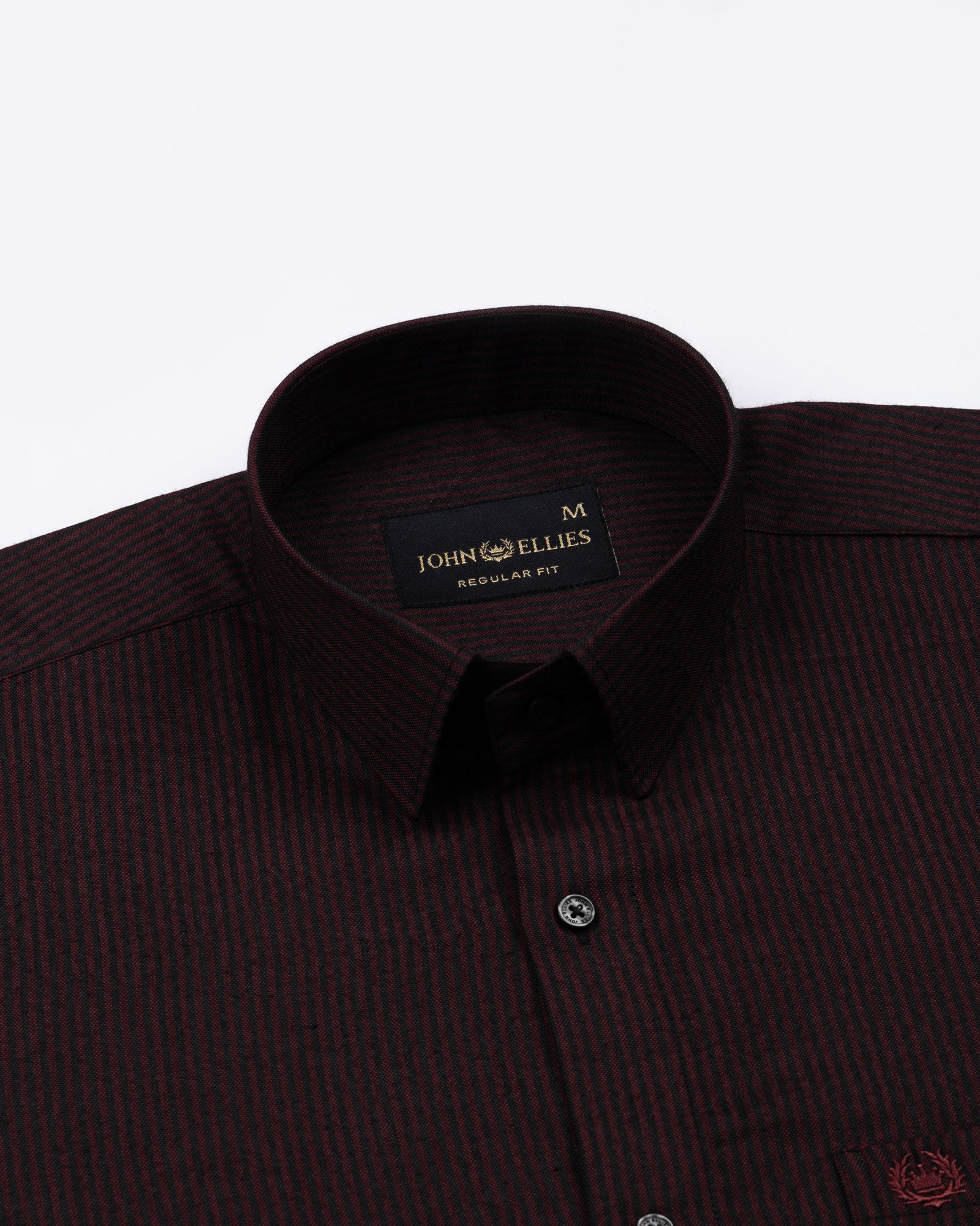 Wels Red Stripes Oxford Cotton Shirt - John Ellies