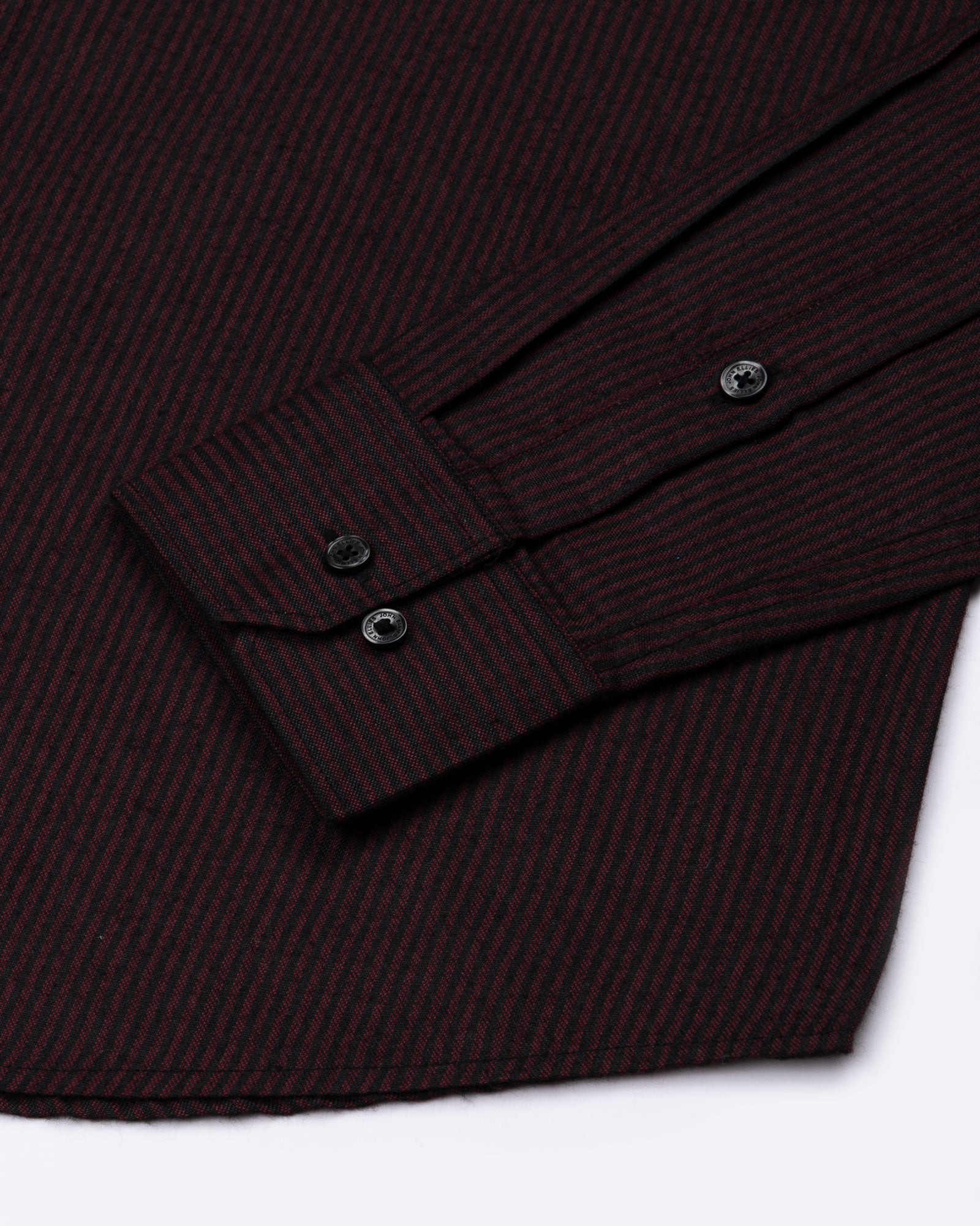 Wels Red Stripes Oxford Cotton Shirt - John Ellies