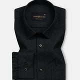Wels Green Stripes Oxford Cotton Shirt - John Ellies