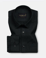 Wels Green Stripes Oxford Cotton Shirt