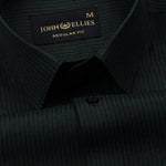 Wels Green Stripes Oxford Cotton Shirt - John Ellies