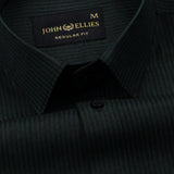 Wels Green Stripes Oxford Cotton Shirt - John Ellies