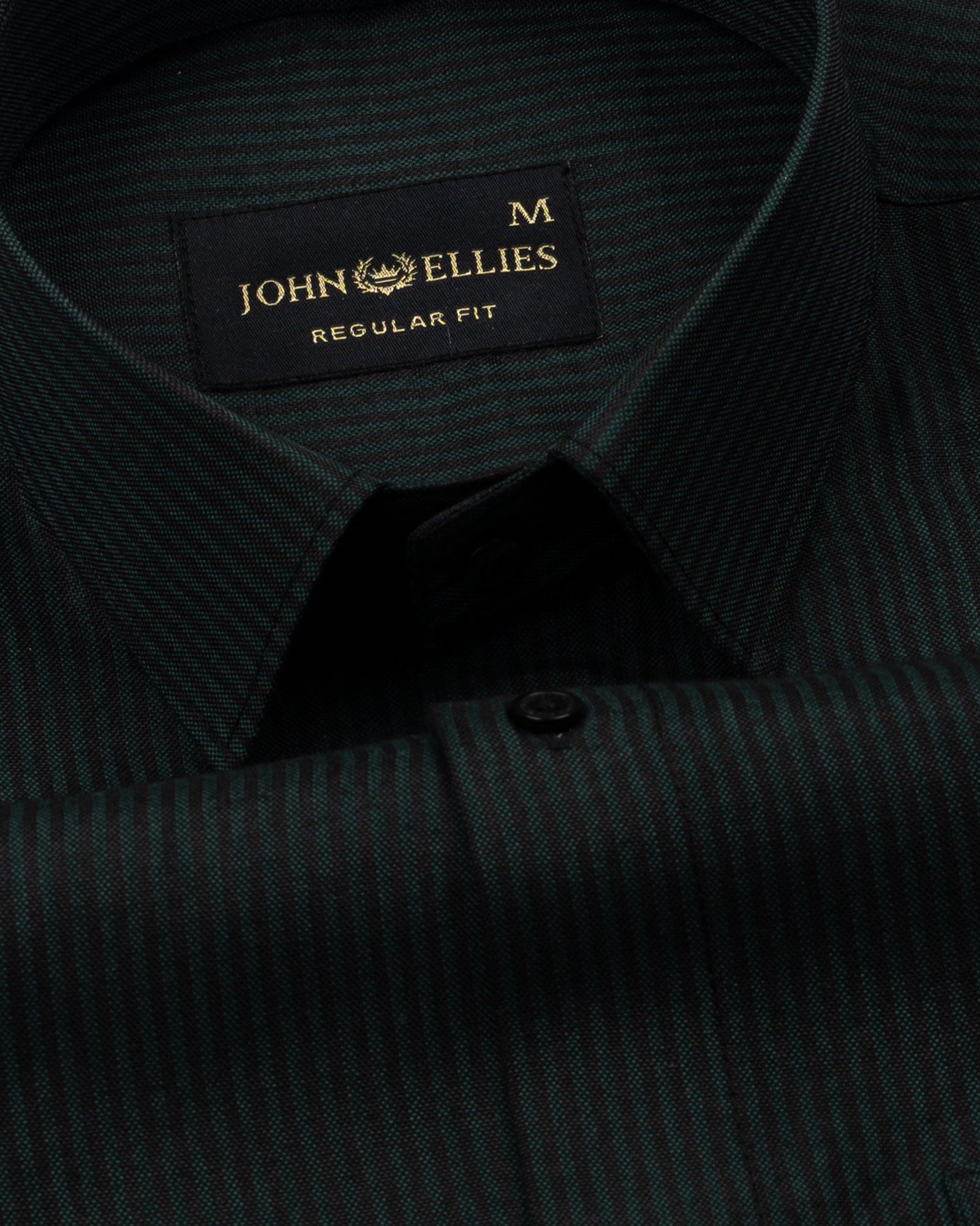 Wels Green Stripes Oxford Cotton Shirt - John Ellies