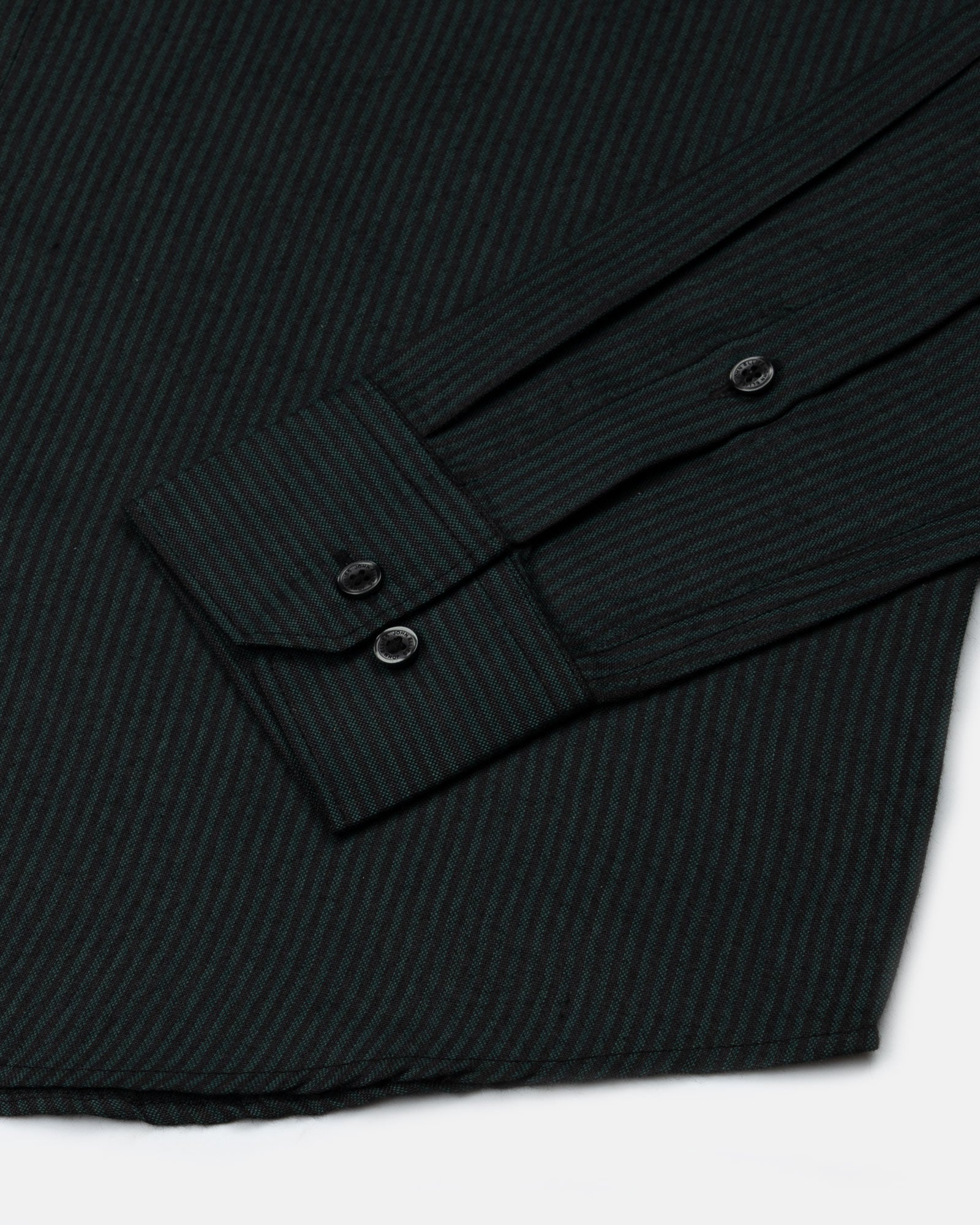 Wels Green Stripes Oxford Cotton Shirt - John Ellies