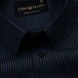 Wels Blue Stripes Oxford Cotton Shirt - John Ellies