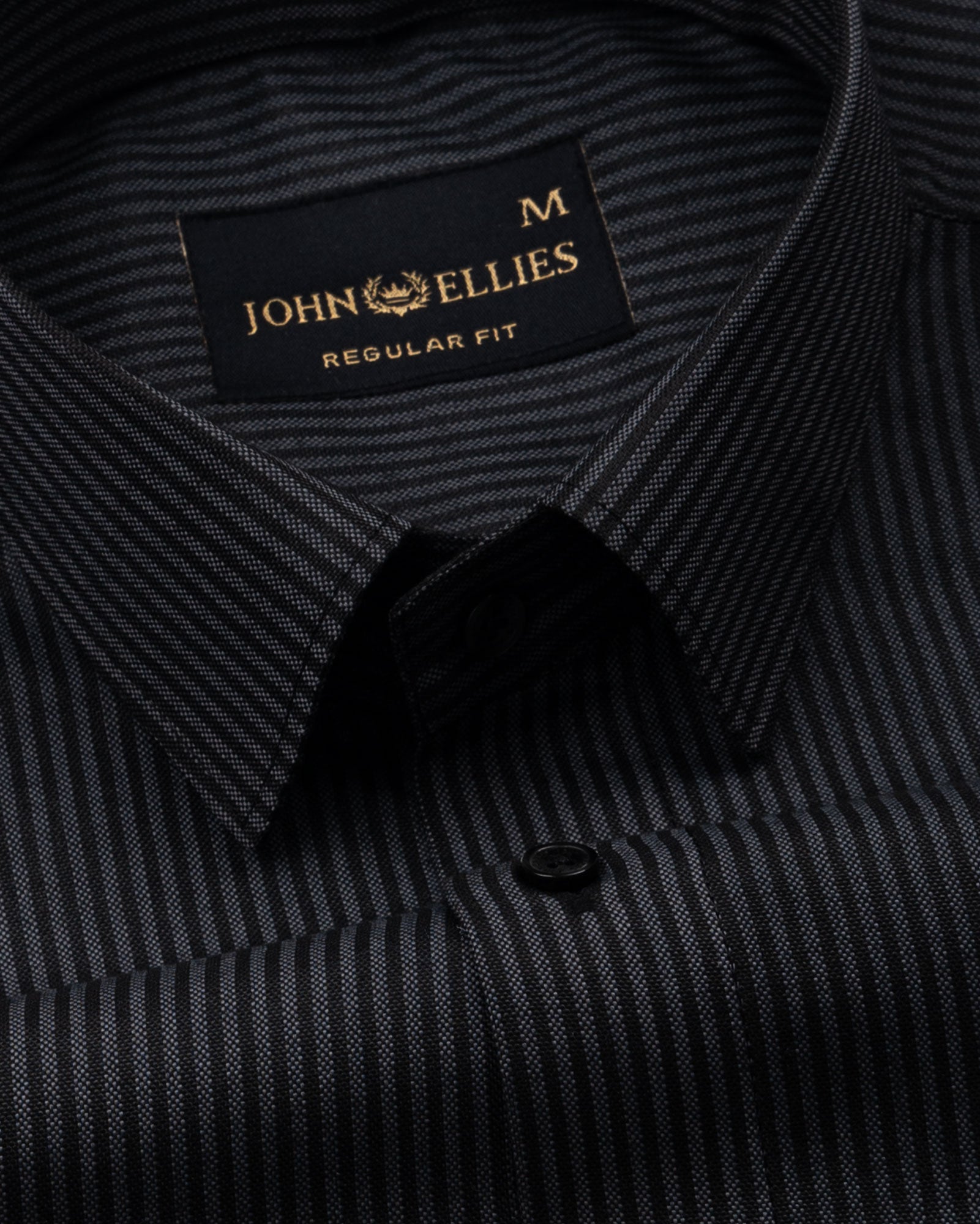 Wels Grey Stripes Oxford Cotton Shirt - John Ellies