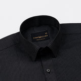 Wels Grey Stripes Oxford Cotton Shirt - John Ellies