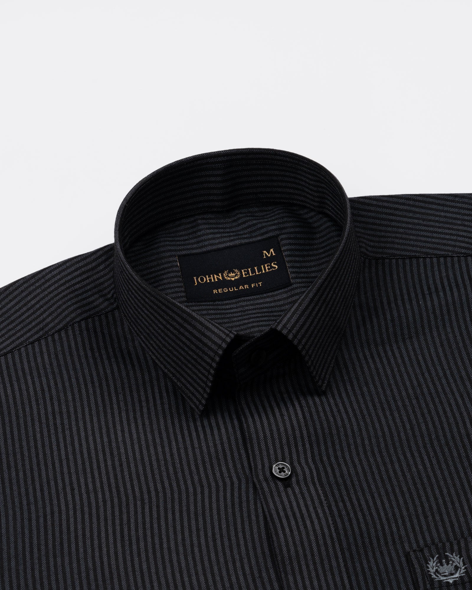 Wels Grey Stripes Oxford Cotton Shirt - John Ellies