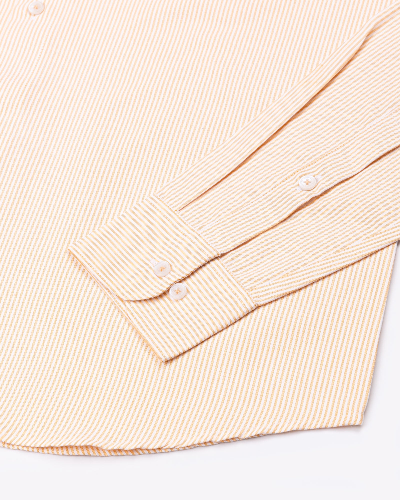 Zanrix Peach Stripe Button Down Oxford Cotton Shirt - John Ellies