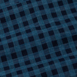 Venzia Navy Blue Check Cotton Shirt - John Ellies