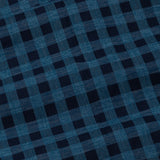 Venzia Navy Blue Check Cotton Shirt - John Ellies