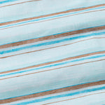 Venzia Powder Blue Stripes Linen Shirt - John Ellies