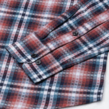 Venzia Red Check Textured Cotton Shirt - John Ellies