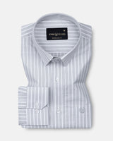 Venzia Silver Stripes Oxford Cotton Shirt