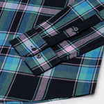 Venzia Green And Black Check Cotton Shirt - John Ellies