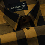 Venzia Yellow Check Cotton Shirt - John Ellies