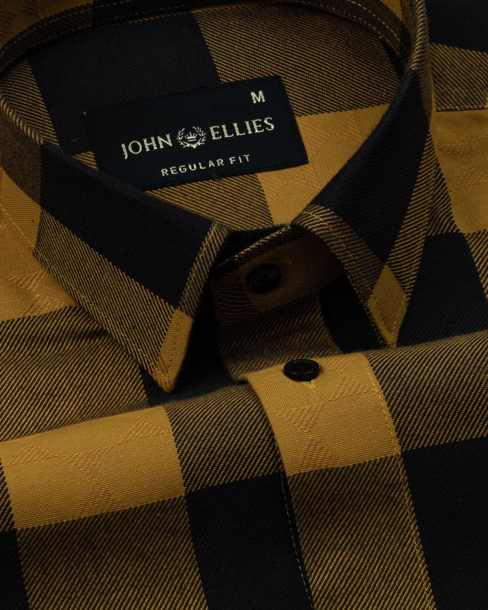 Venzia Yellow Check Cotton Shirt - John Ellies