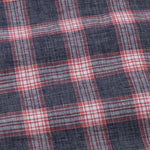 Venzia Grey And Red Check Cotton Shirt - John Ellies